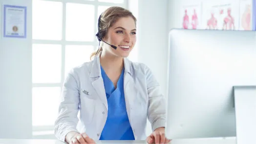 provider speaking on the phone