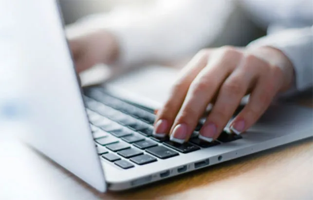 man using laptop