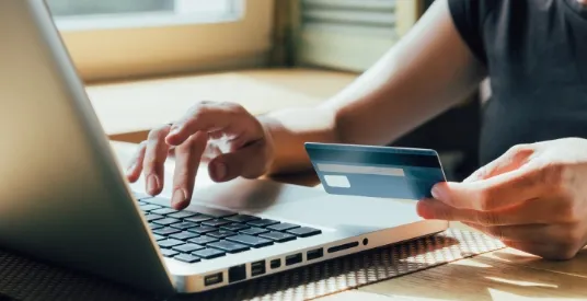 patient using laptop